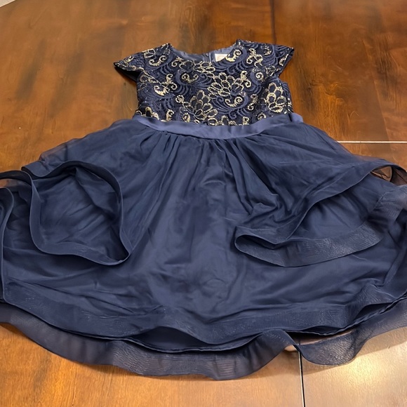 Wonder Nation Girls Lurex Lace & Tulle Dress - Picture 2 of 3